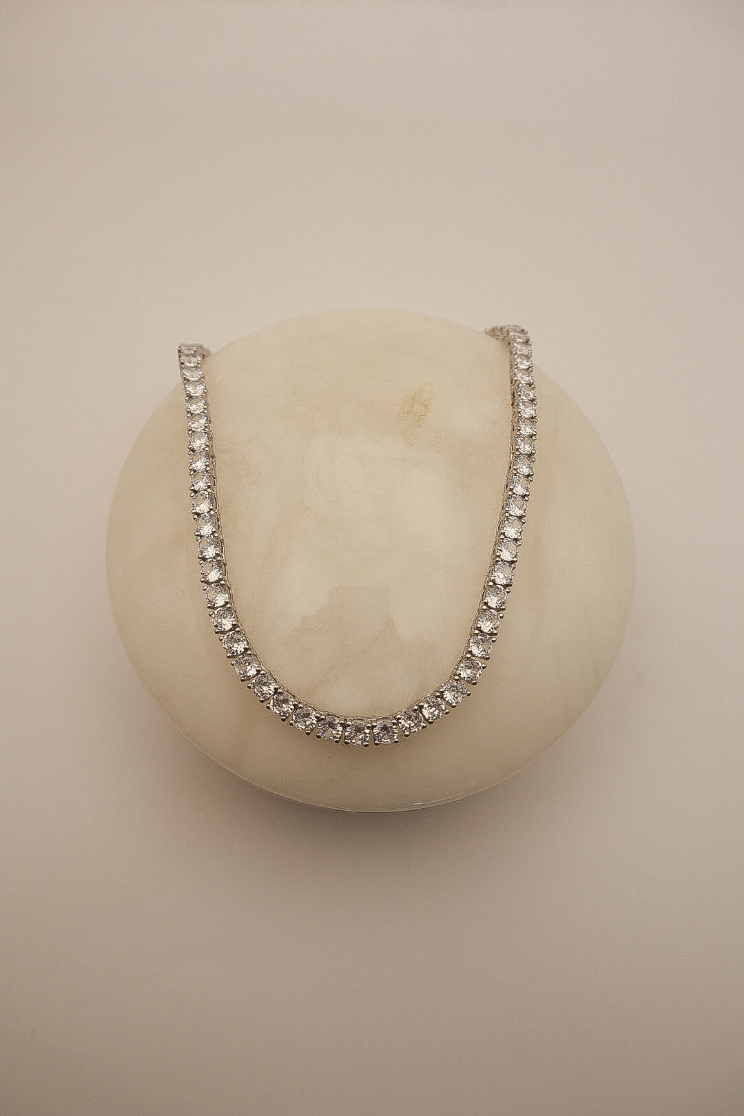 Silver Monroe Tennis Necklace