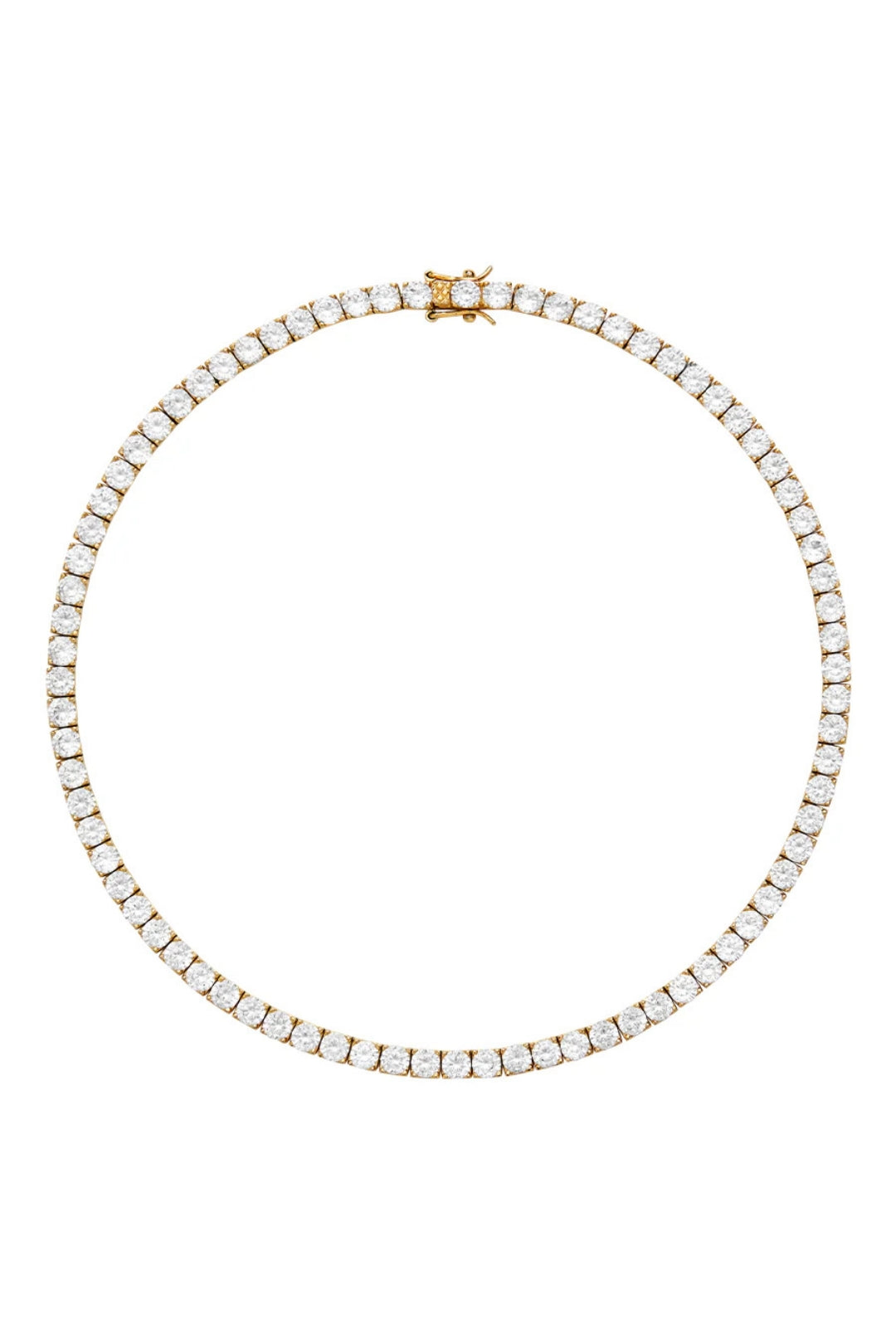 Gold Monroe Tennis Necklace