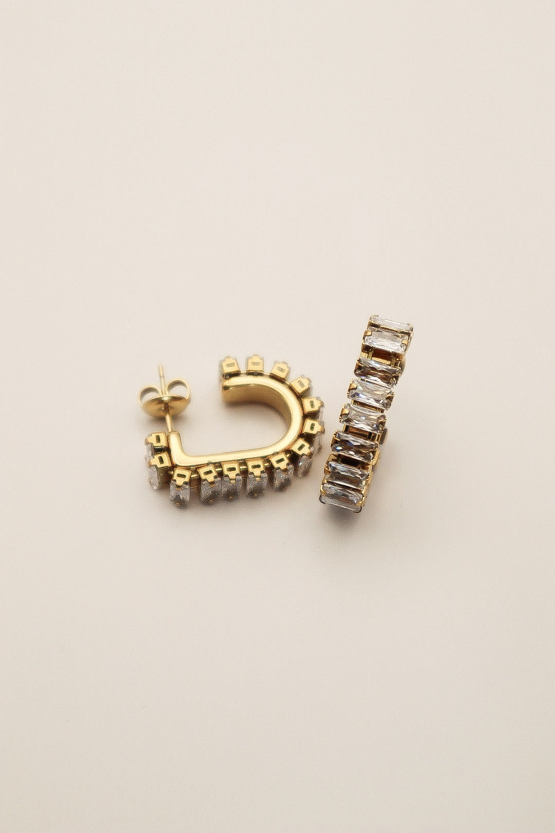 Gold Monroe Baguette Earring