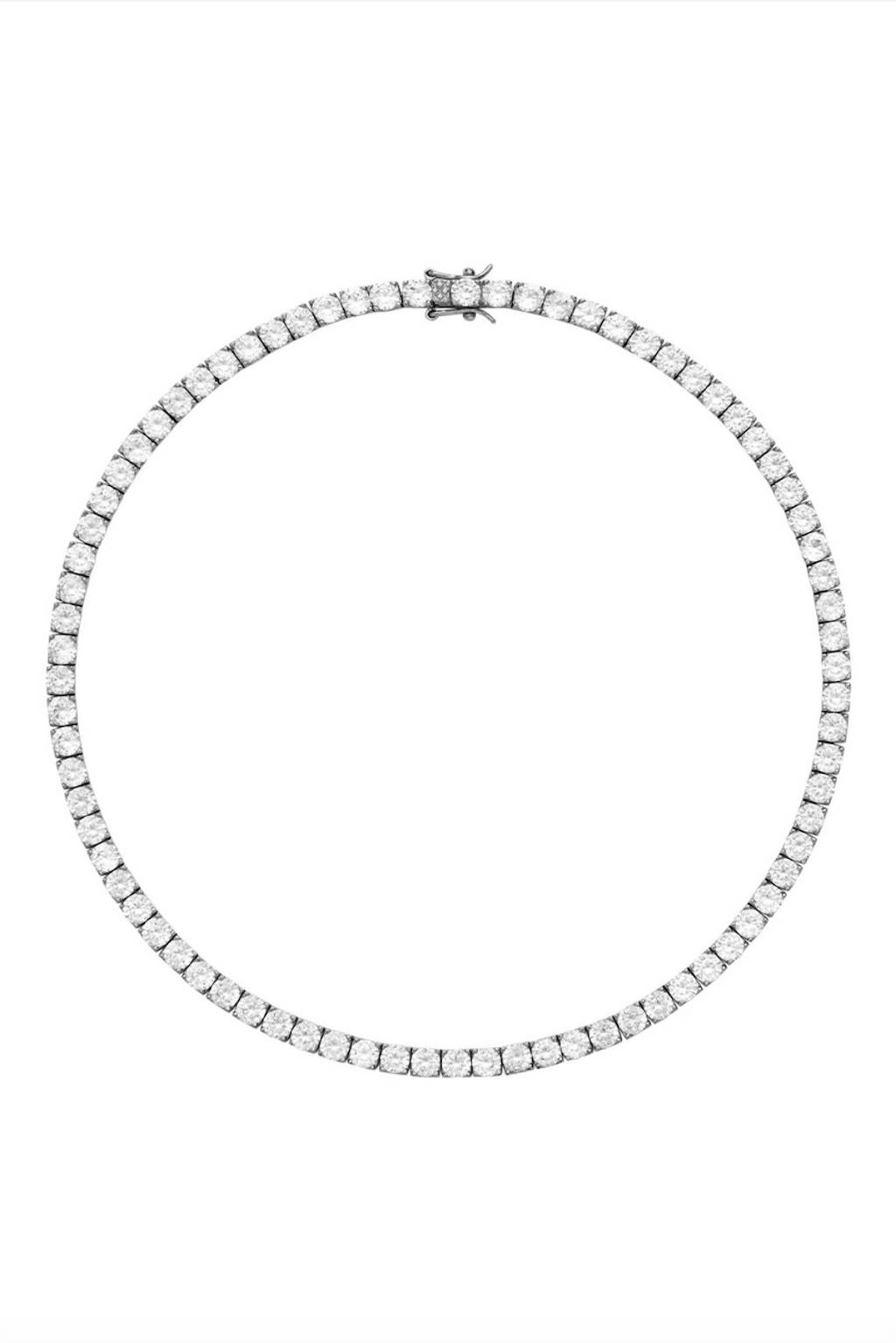 Silver Monroe Tennis Necklace