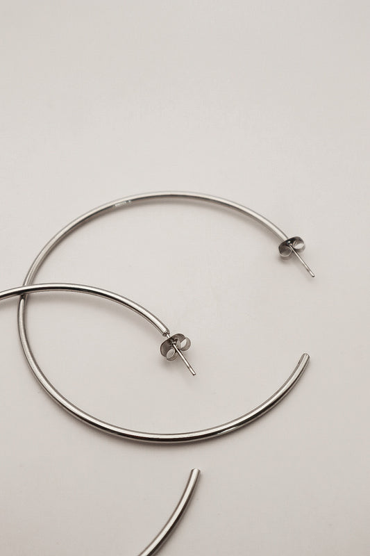 Silver Jolie Hoop