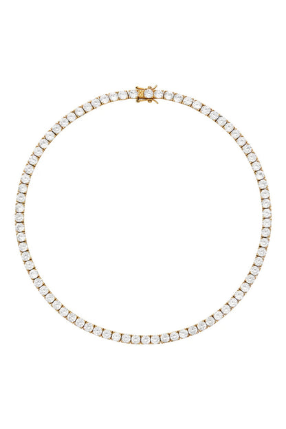 Gold Monroe Tennis Necklace