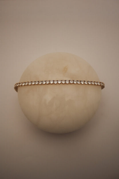 Gold Monroe Tennis Bracelet