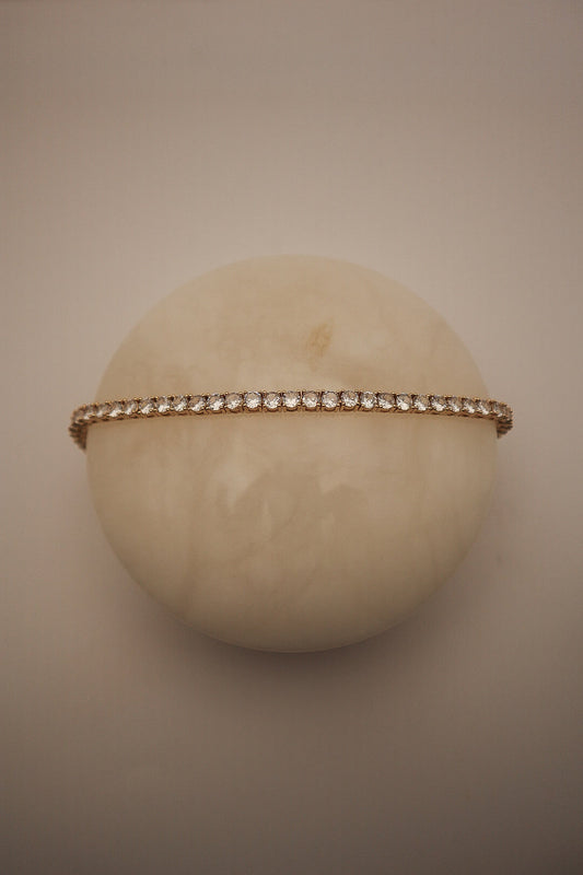 Gold Monroe Tennis Bracelet